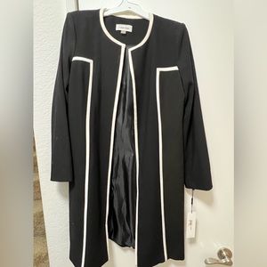 Calvin Klein Classic Black and White Coat